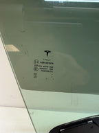 12-20 TESLA MODEL S FRONT RIGHT PASSENGER SIDE DOOR WINDOW GLASS 43R-001074