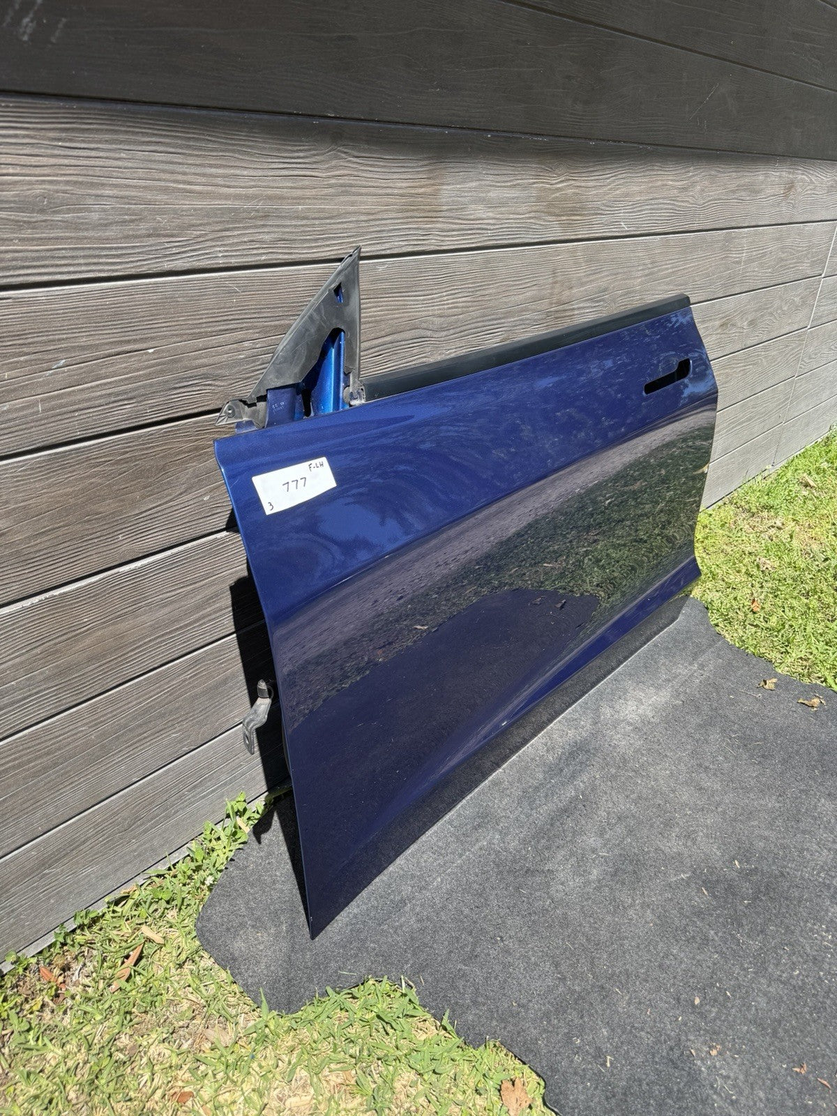 2018 - 2023 TESLA MODEL 3 FRONT LEFT DRIVER SIDE DOOR SHELL BLUE OEM