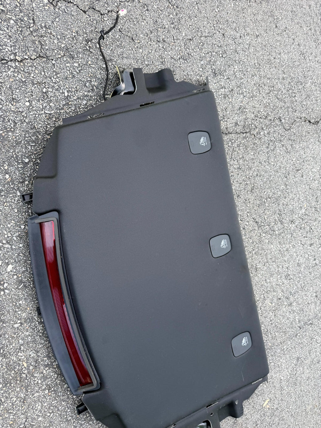 ♦️17-23 TESLA MODEL 3 REAR DECK SHELF PACKAGE TRAY TRIM COVER OEM, 1128021-00-J