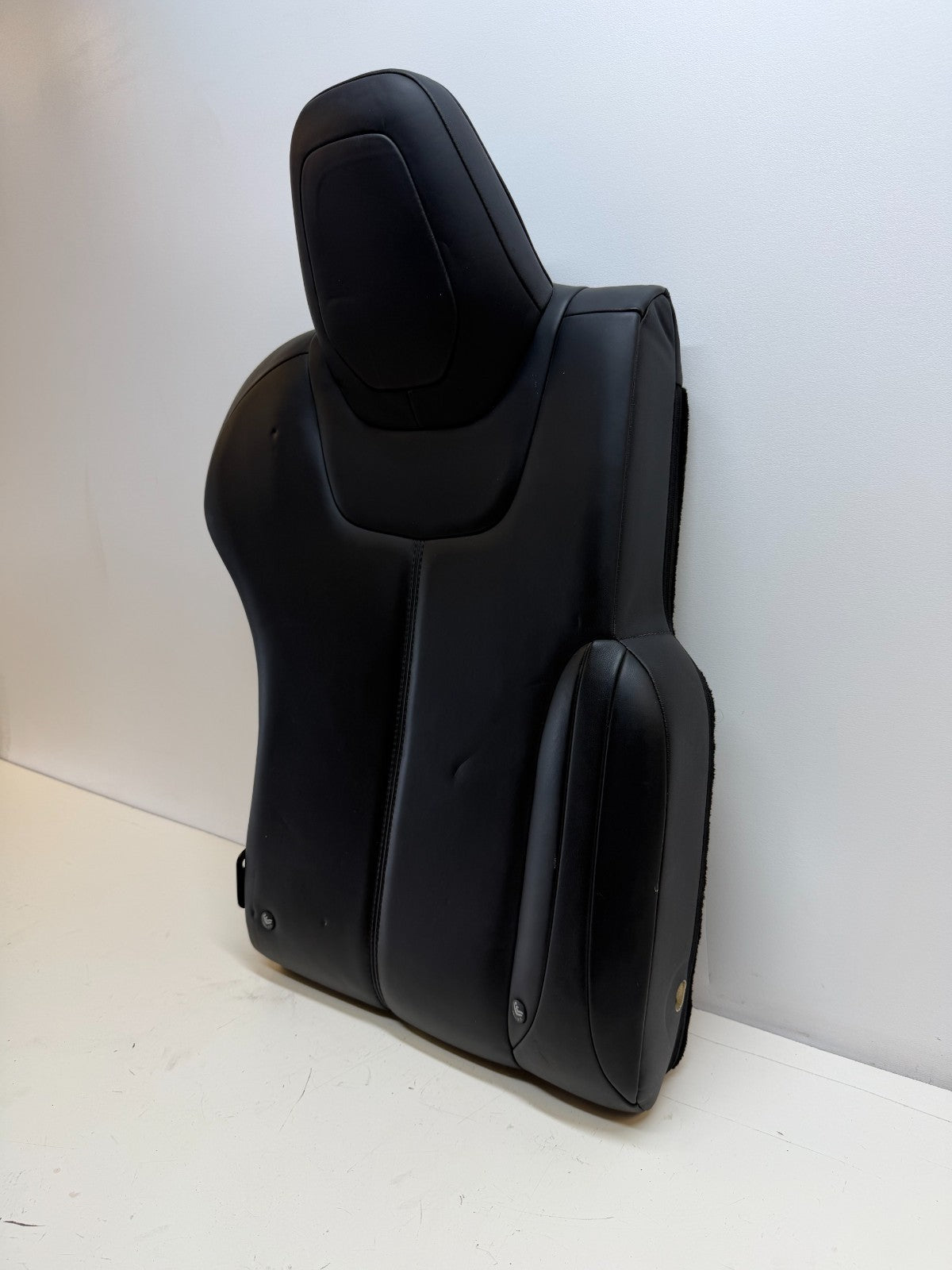 2012-2020 TESLA MODEL S REAR RIGHT SEAT UPPER CUSHION BLACK LEATHER