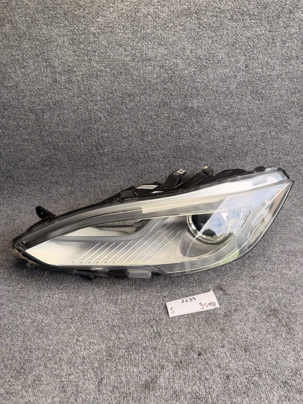 TESLA MODEL S HEADLIGHT LEFT DRIVER 2012 2013 2014 2015 XENON 6005906-00-D OEM