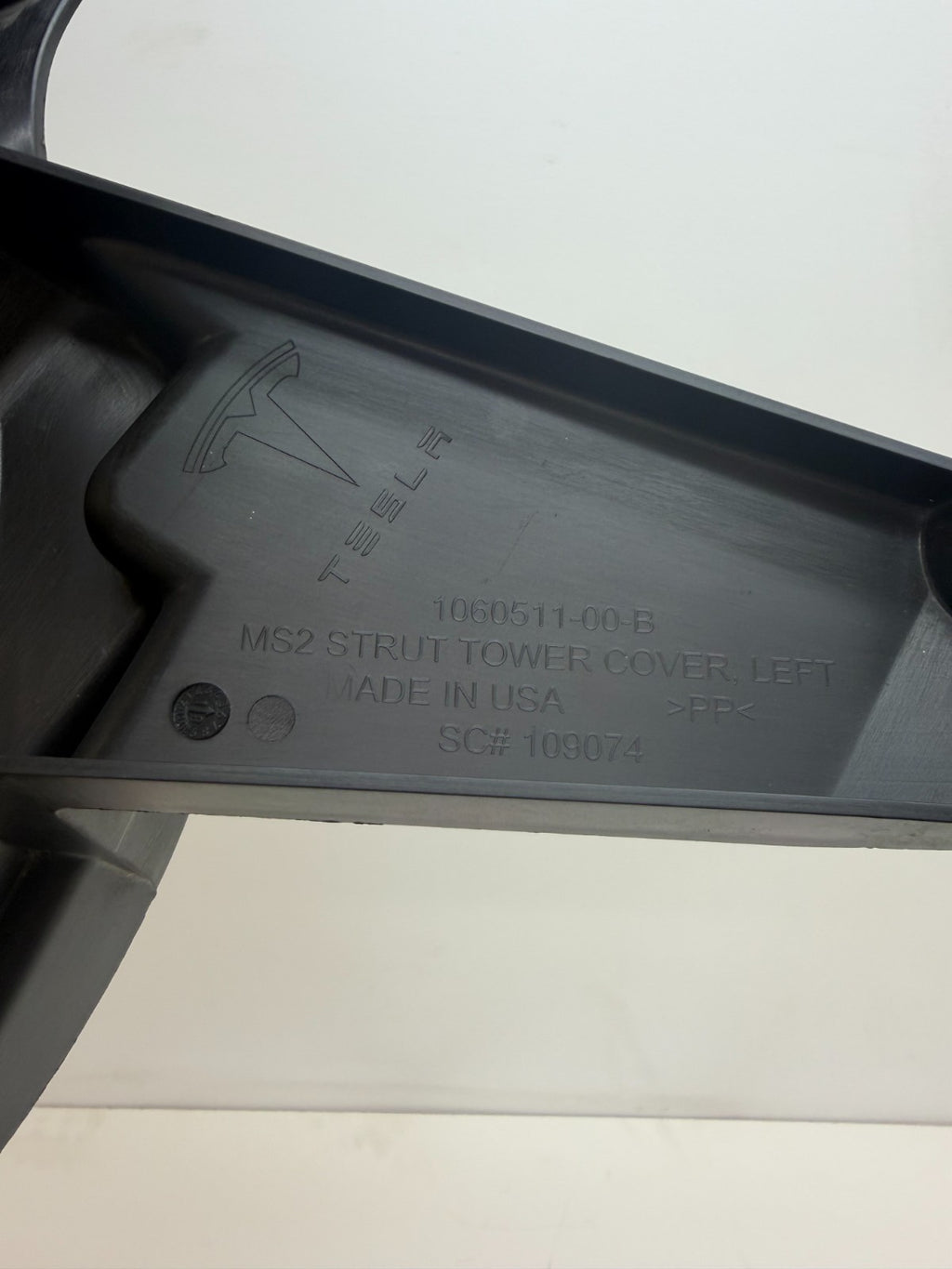 2012-2020 Tesla Model S Front Left Underhood Shock Tower Cover Trim 1060511-00-B