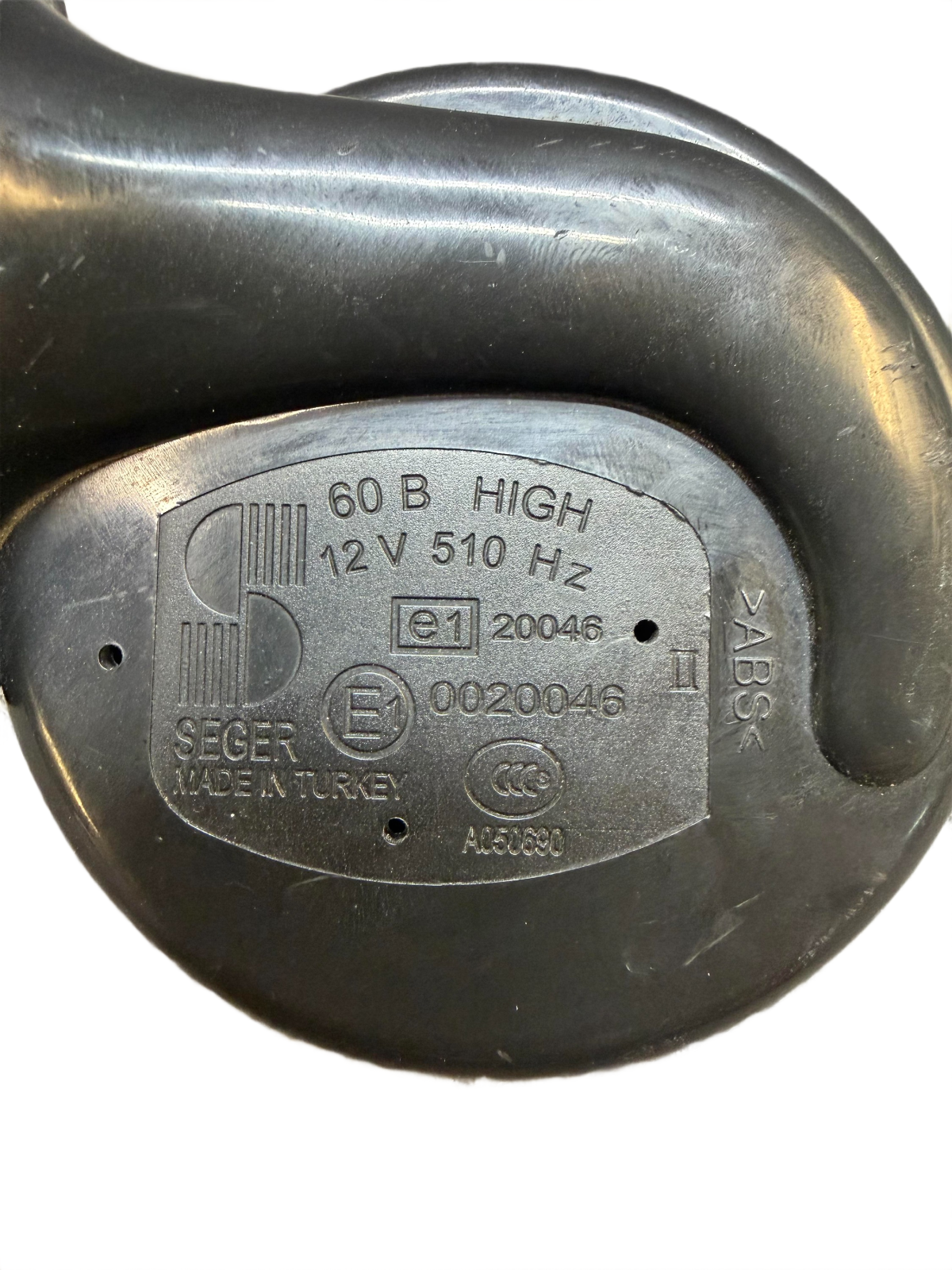 2012-2020 Tesla Model S Seger High Pitch Tone Horn w/ Bracket 0020046