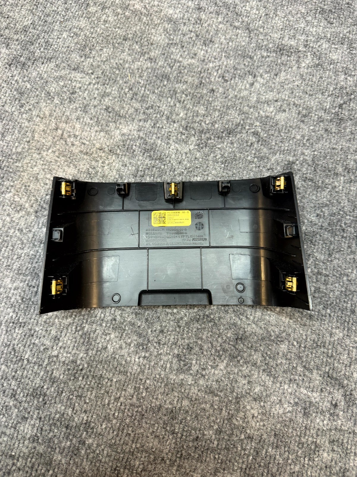 2020 - 2024 TESLA MODEL Y CENTER CONSOLE BACK END TRIM COVER OEM, 1108494-00-B