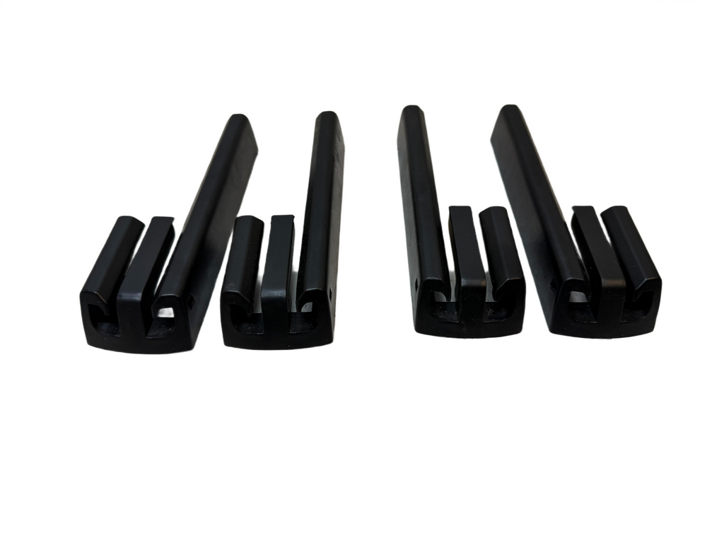 2012-2020 TESLA MODEL S FRONT LEFT OR RIGHT SIDE SEAT TRACK RAIL TRIM COVER SET
