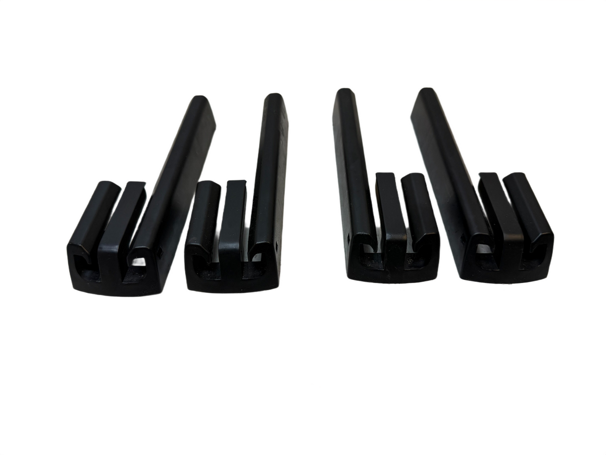 2012-2020 TESLA MODEL S FRONT LEFT OR RIGHT SIDE SEAT TRACK RAIL TRIM COVER SET
