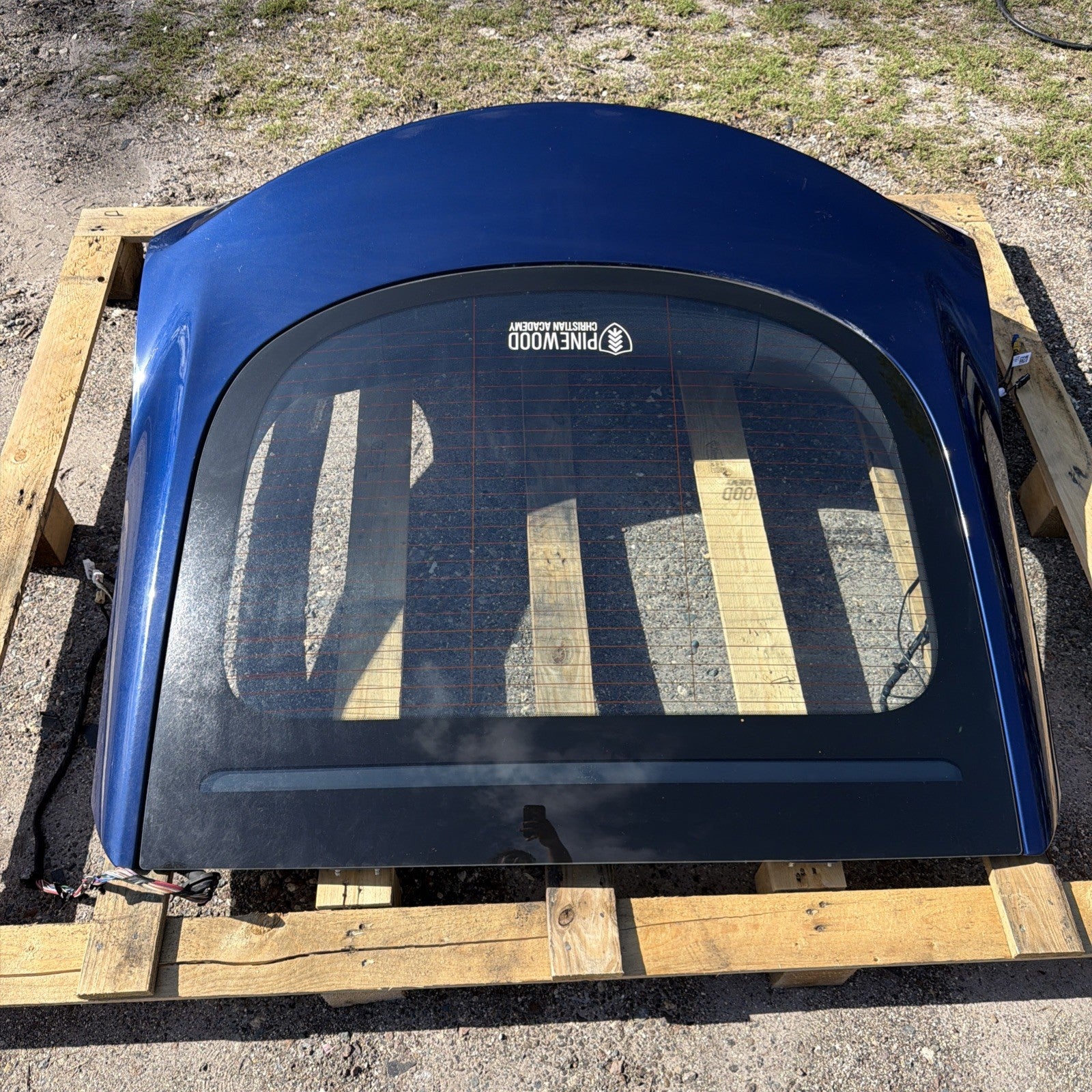 12-20 Tesla Model S Rear Trunk Lid Hatch Tail Lights Blue OEM