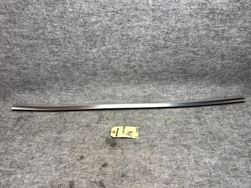 ♦️2017–2023 TESLA MODEL 3 REAR LEFT DOOR WINDOW BELT MOLDING OEM, 1080745-00-F