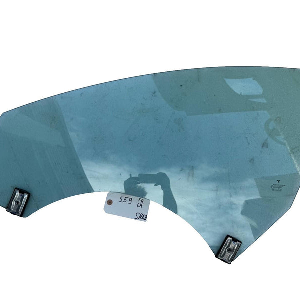2017-2020 TESLA MODEL 3 FRONT LEFT DOOR WINDOW GLASS OEM, (Single Pane)