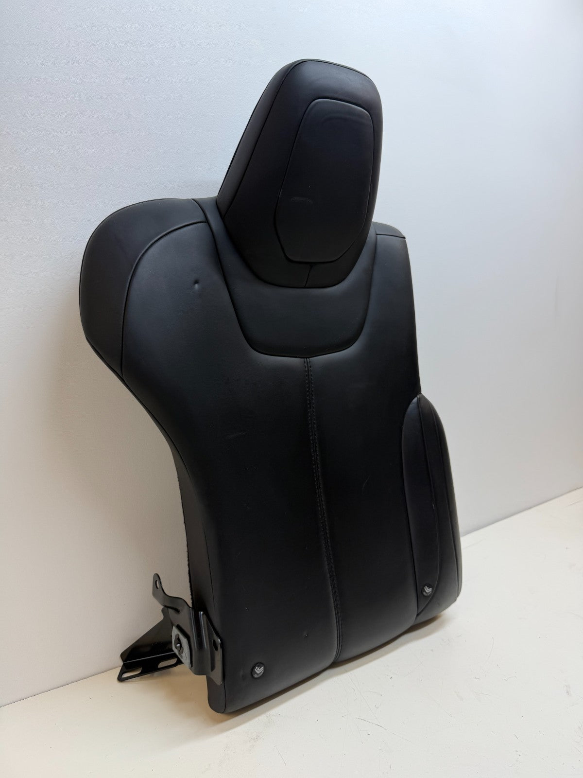 2012-2020 TESLA MODEL S REAR RIGHT SEAT UPPER CUSHION BLACK LEATHER