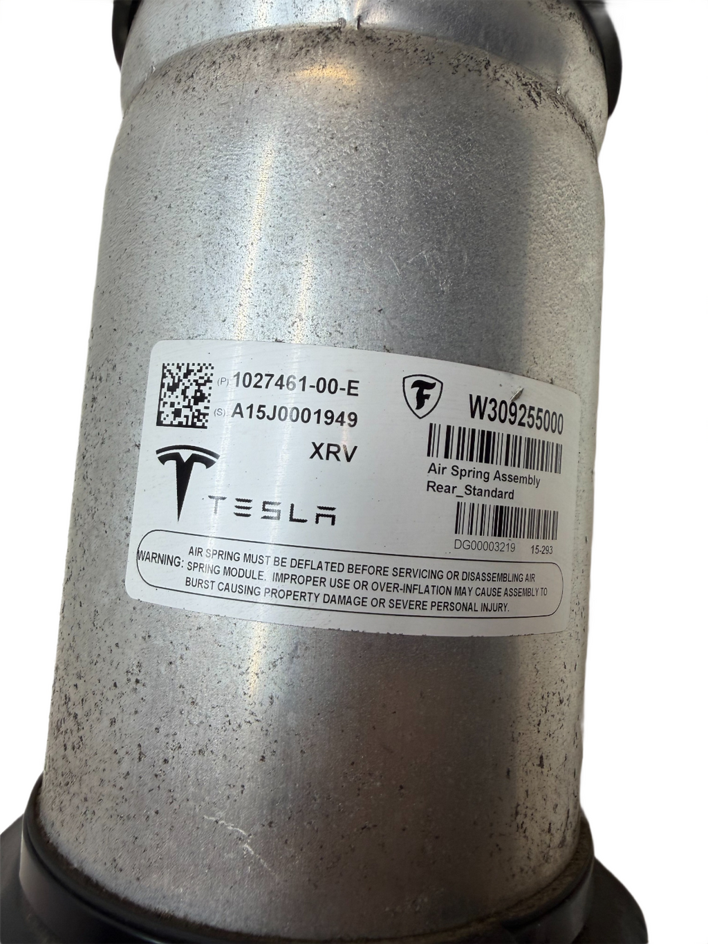 2016-2020 Tesla Model X Rear Air Shock Absorber Spring Strut OEM 1027461-00-E