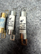 ♦️17-23 TESLA MODEL 3 82 KW 63A 700VDC HV BATTERY FUSE SET OF 3 OEM 1611034-00-A