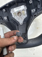 ♦️2012-2020 TESLA MODEL S DRIVER STEERING WHEEL BLACK ASSEMBLY OEM, 1036774-00-D