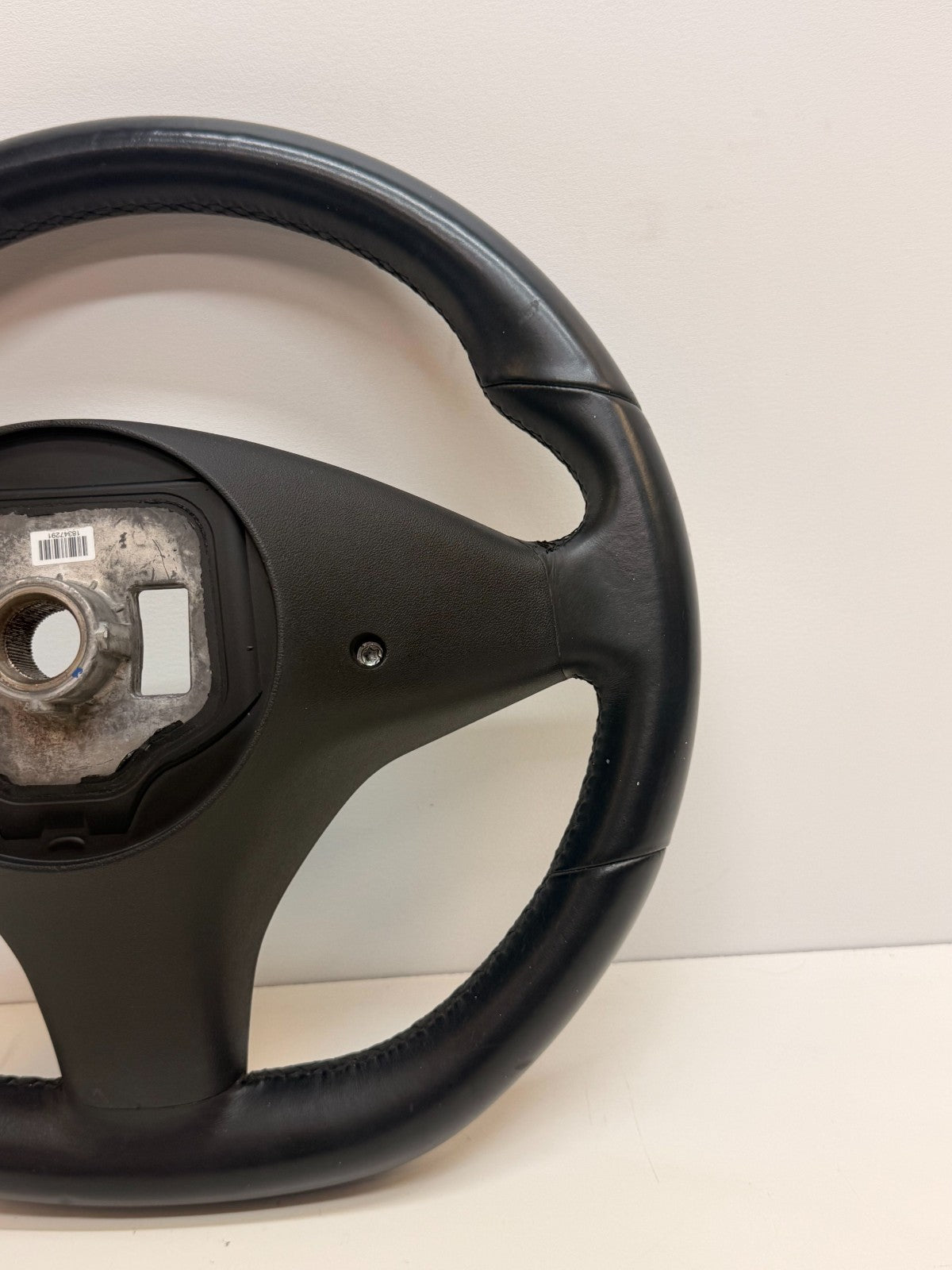 2012-2020 TESLA MODEL S LEATHER STEERING WHEEL ASSEMBLY 1005279-00-D