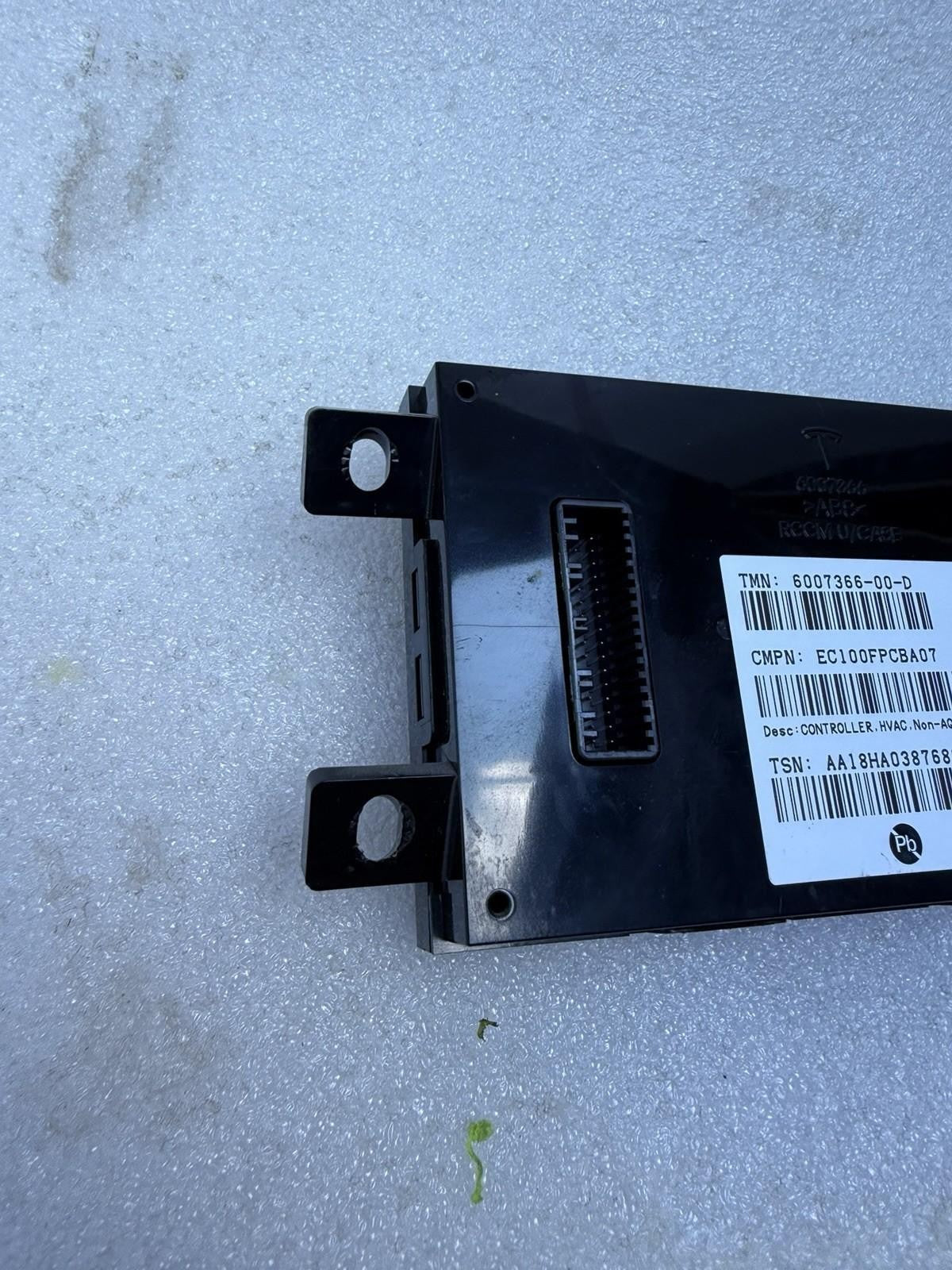 ♦️2016 - 2020 TESLA MODEL X CLIMATE TEMPERATURE CONTROL MODULE OEM, 6007366-00-D