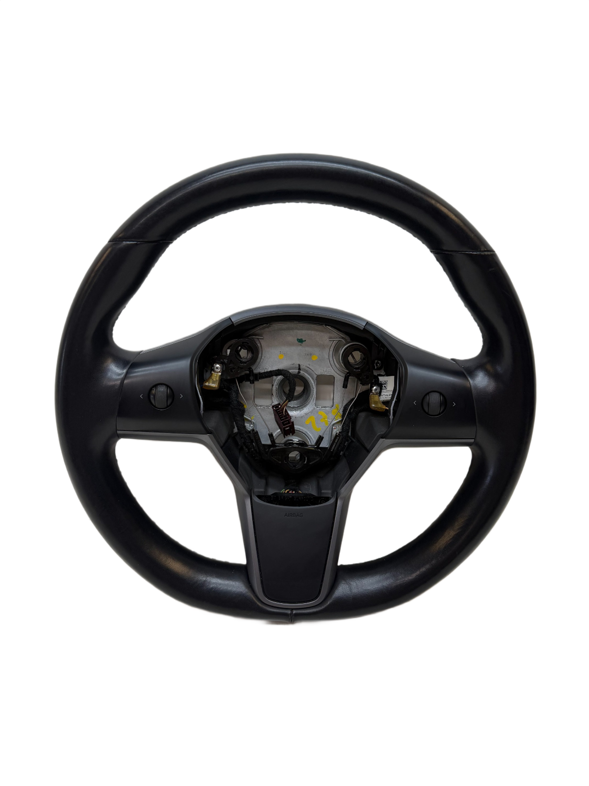 2016-2020 Tesla Model 3 Y Steering Wheel Leather Black 1085682-00-B