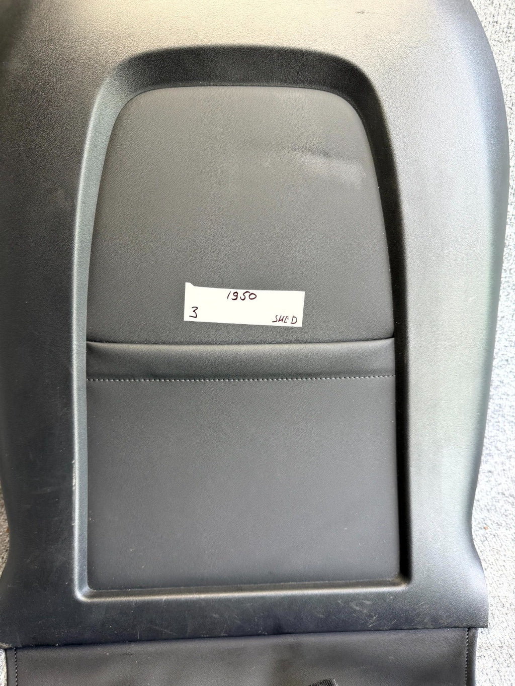 2017–2023 TESLA MODEL 3 FRONT LEFT SIDE SEAT BACK PANEL TRIM OEM, 1088966-00-C