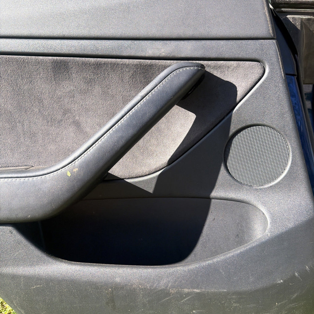 21-23 OEM Tesla Model 3 Rear Left Driver Side Door Shell Panel COMPLETE BLUE
