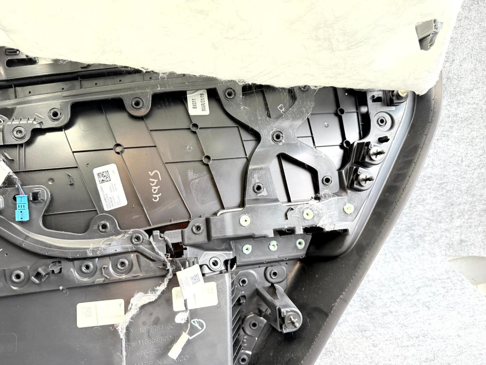 ♦️2017 - 2023 TESLA MODEL 3 REAR LEFT SIDE DOOR TRIM PANEL CARD OEM,1105095-00-E