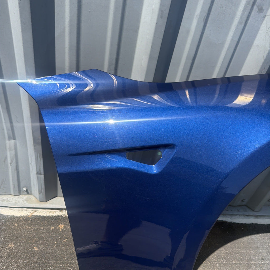 12-20 OEM Tesla Model S Front Right Passenger Fender Panel Black BLUE OEM