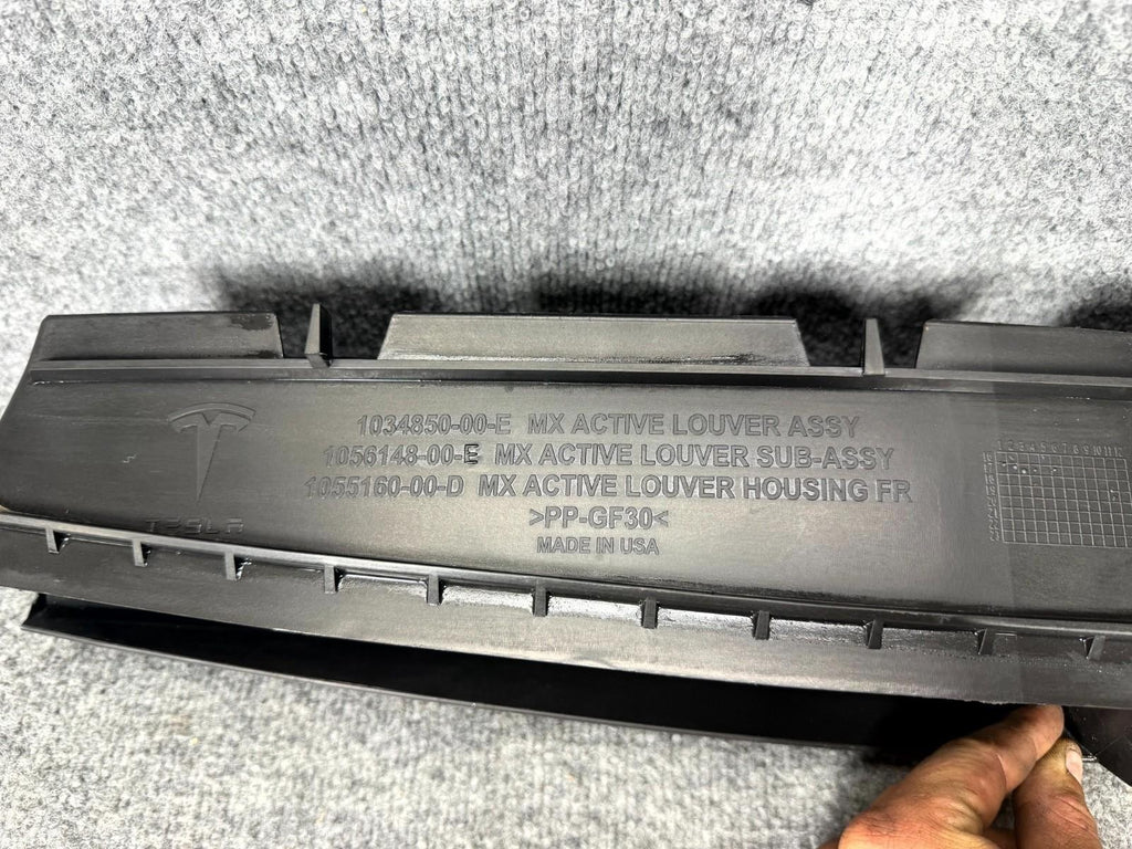 2016-2020 Tesla Model X Front Active Grille Shutter Louver OEM, 1034850-00-E