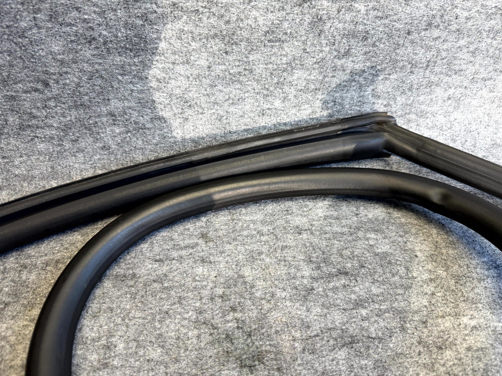 ♦️12-20 TESLA MODEL S FRONT LEFT DOOR WINDOW WEATHERSTRIP SEAL OEM, 1038405-00-A
