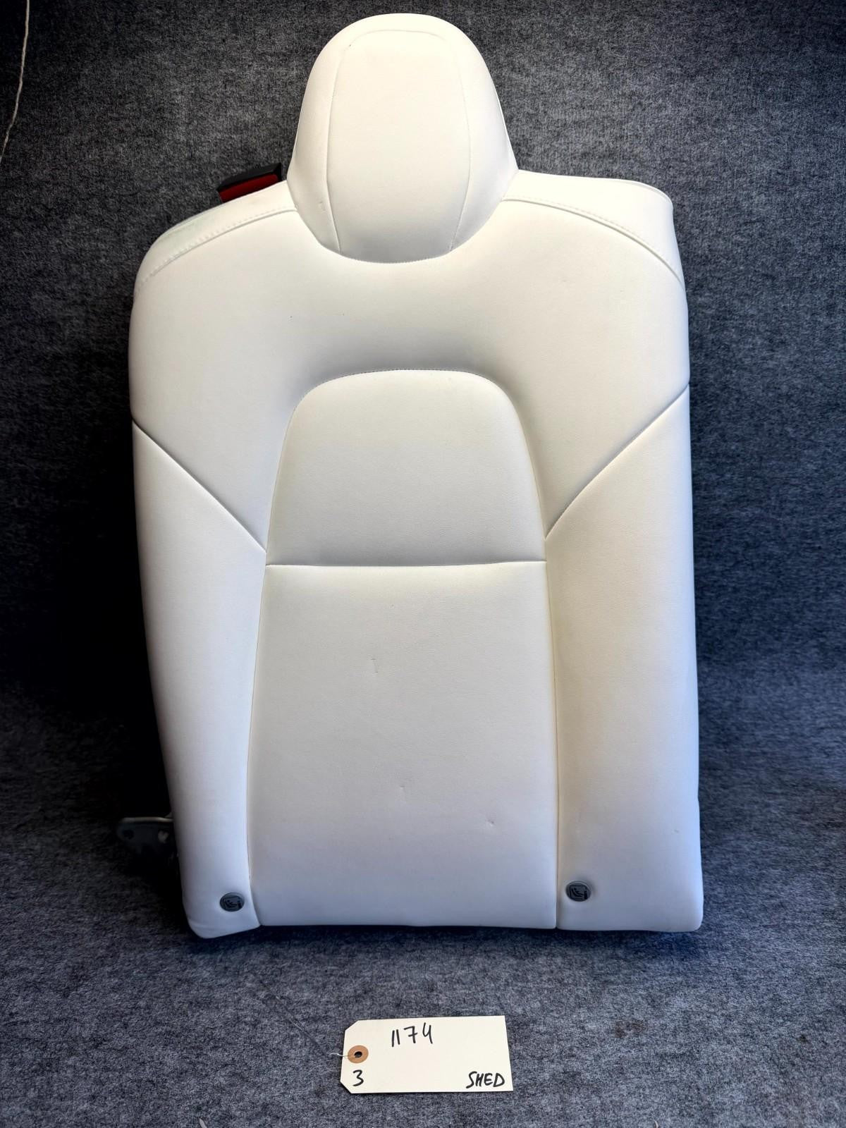 ♦️17-23 TESLA MODEL 3 REAR RIGHT UPPER SEAT CUSION W/ HEADREST OEM, 1455036-00-B