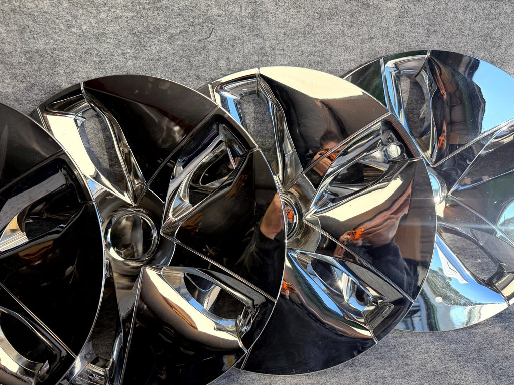 ♦️17–23 TESLA MODEL 3 AERO 18" WHEEL COVER HUBCAP RIM SET OF 4 OEM, 1044231-99-B