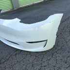 2024-2025 Tesla Model Y oem Front Bumper Cover & Tow Cap White