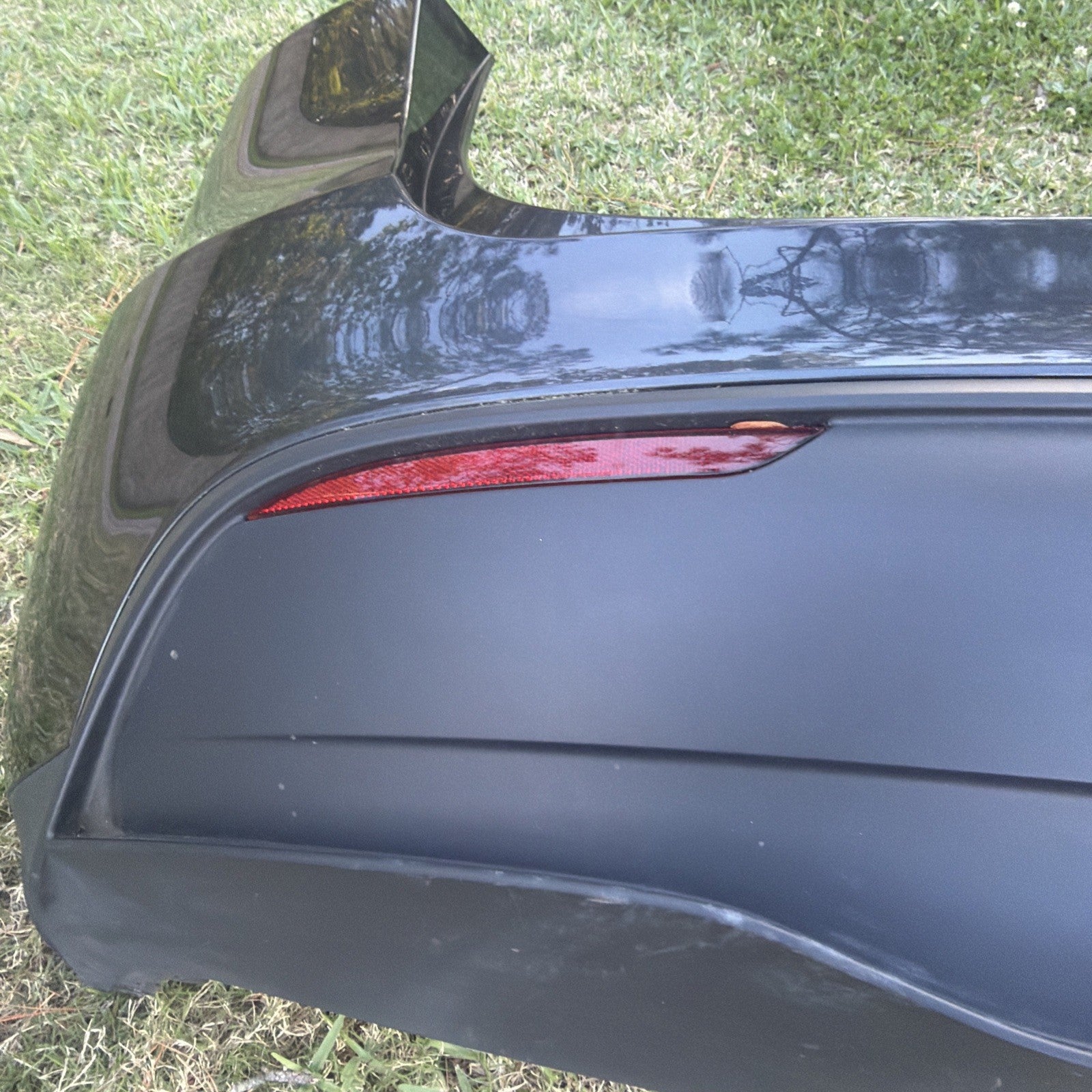 23-24 Model Y Rear Bumper Cover + Lower Valance Diffuser Gray PN01 1494005-00-B