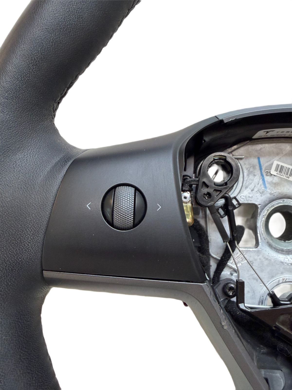 2017-2024 Tesla Model 3 / Y Steering Wheel Leather Black Heated OEM 1490214-00-B