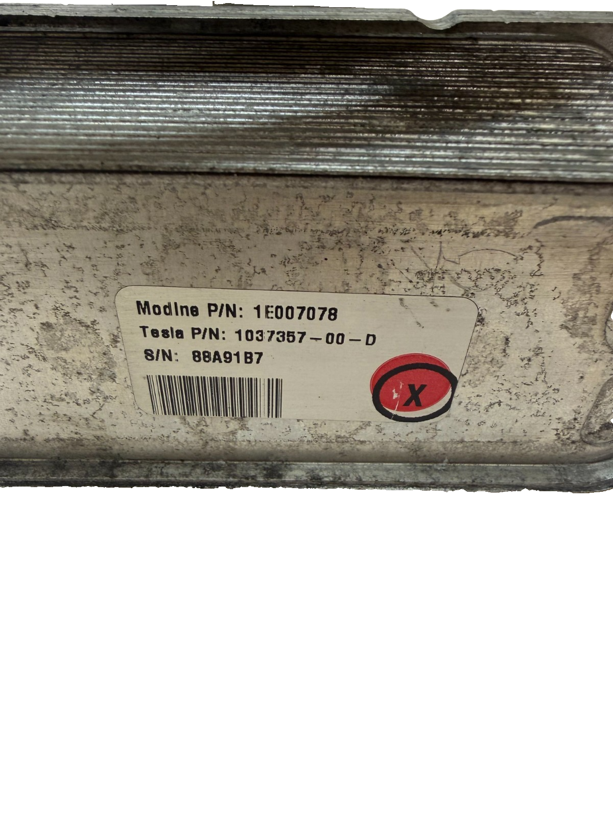2016-2020 Tesla Model S Battery Cooler Heat Exchanger Chiller EXV 1037357-00-D