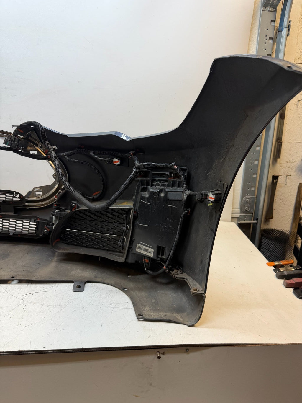 2012-2016 Tesla Model S Front Bumper Cover Complete W/ Lights OEM