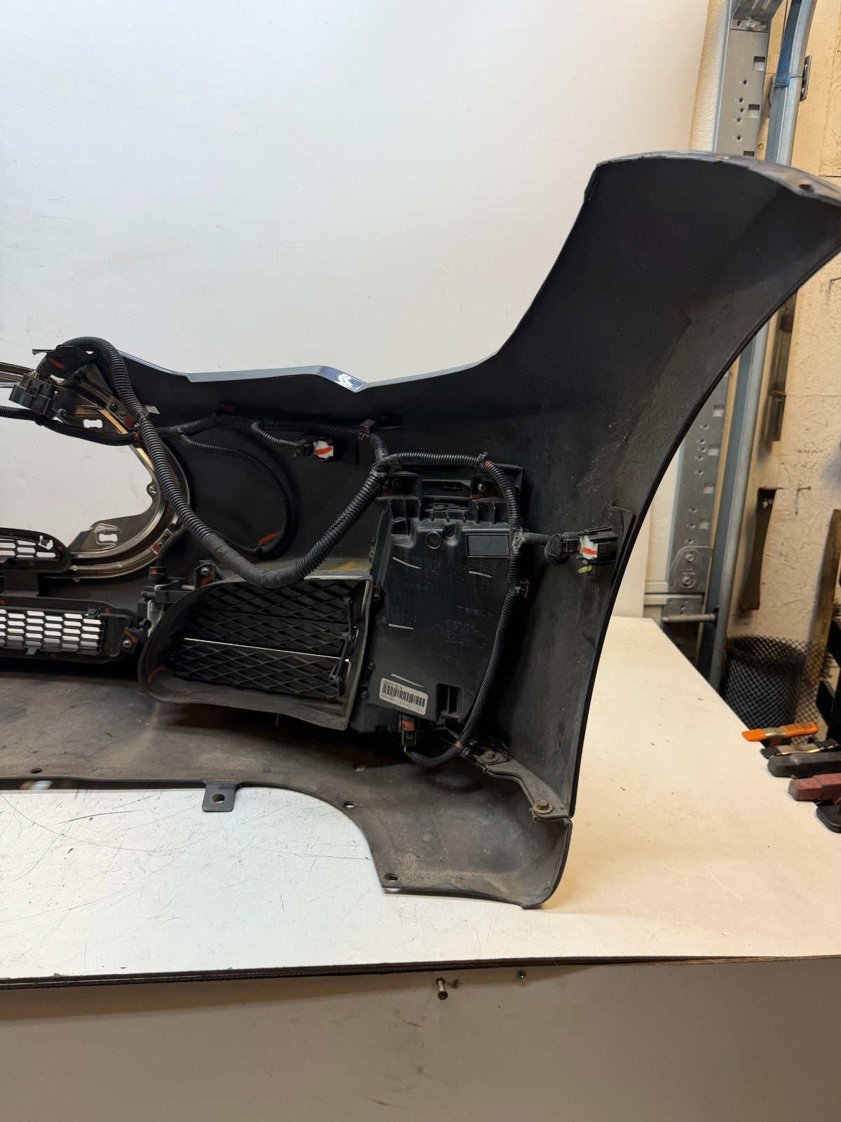 2012-2016 Tesla Model S Front Bumper Cover Complete W/ Lights OEM