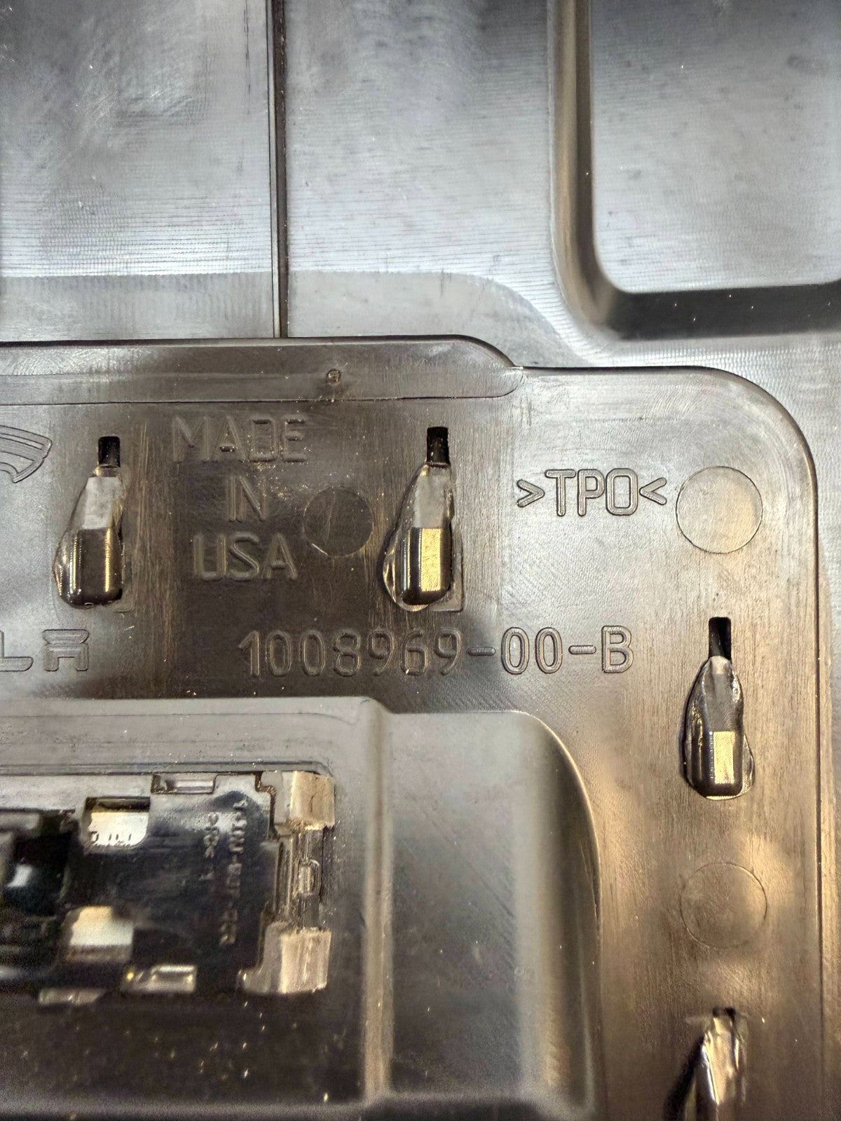 2012-2020 Tesla Model S Front Frunk Lock Latch Opening Switch Cover 1008969-00-B