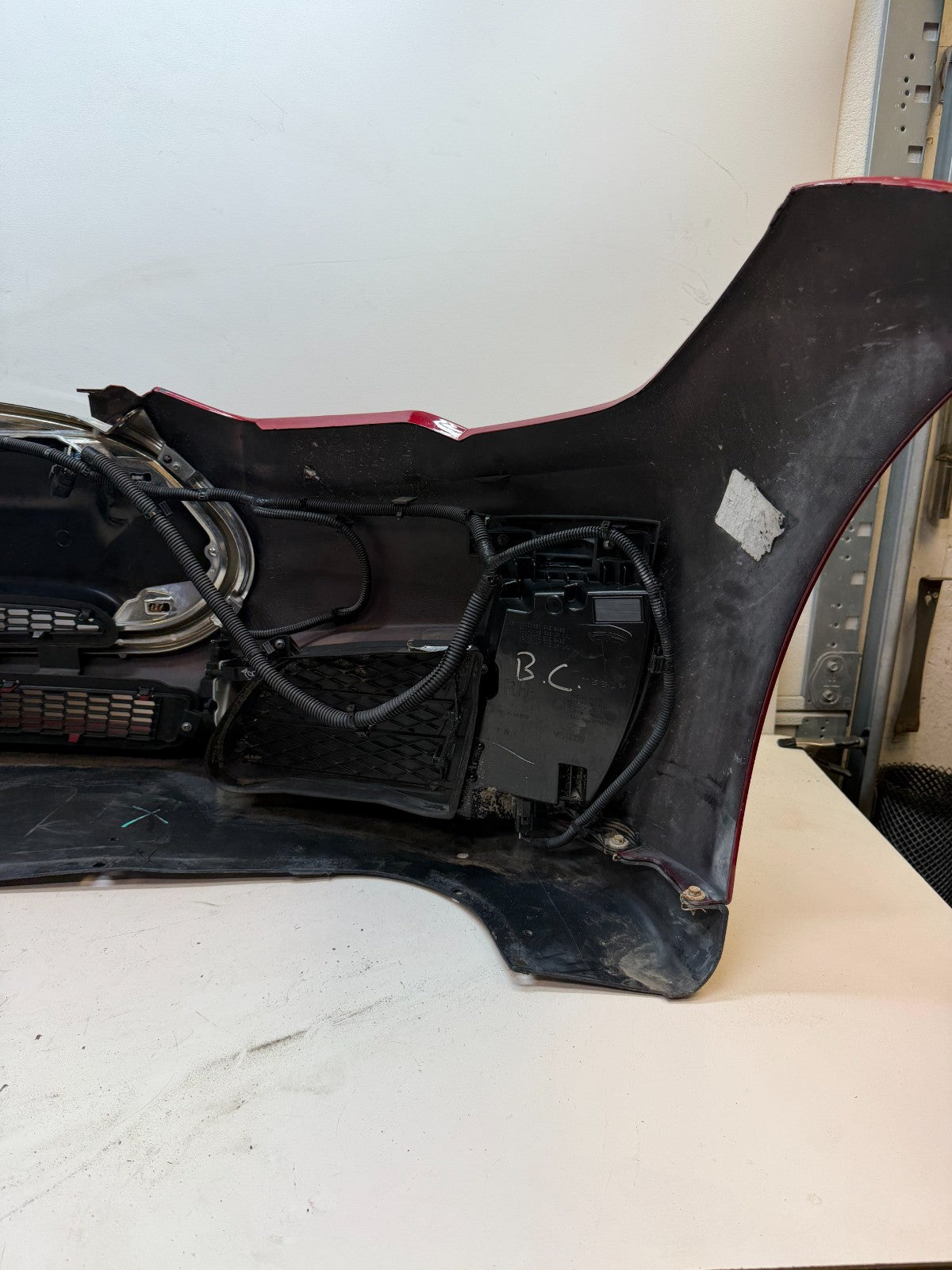2012-2016 Tesla Model S Front Bumper Cover Complete W/ Lights OEM 1017415-00-C