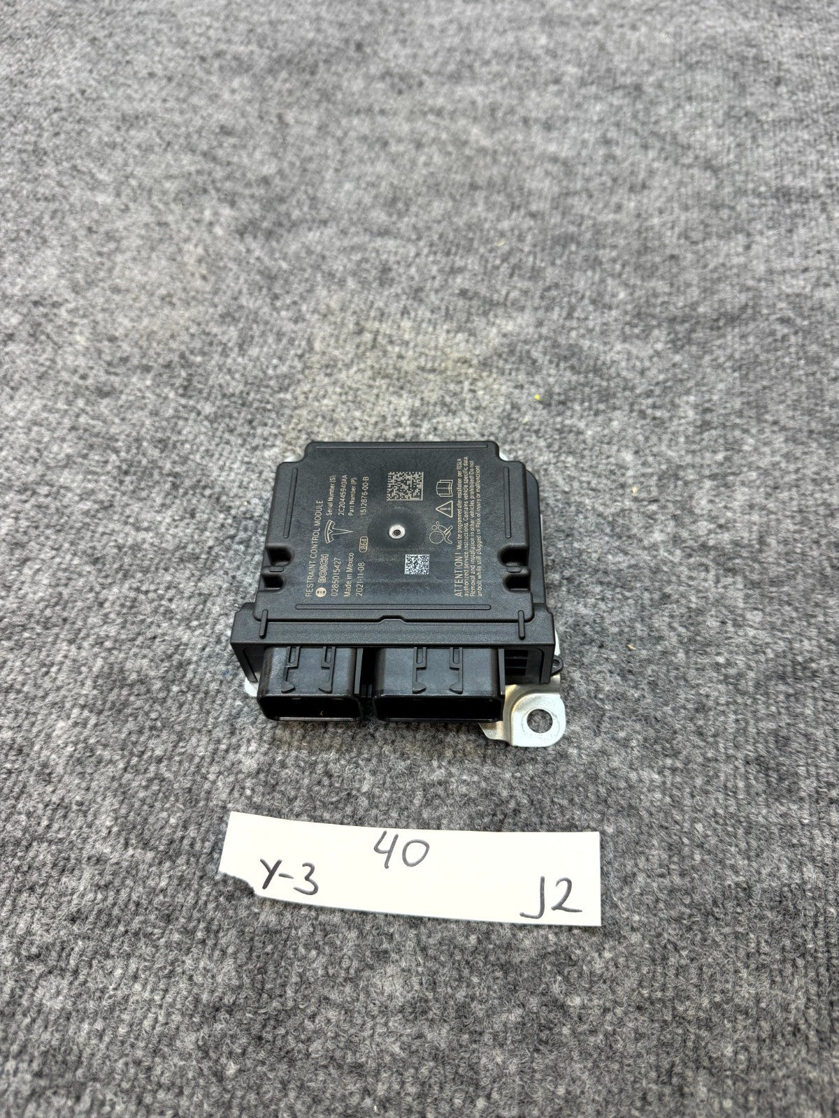 2020 - 2024 TESLA MODEL Y DIAGNOSTIC COMPUTER MODULE UNIT OEM, 1512876-00-B