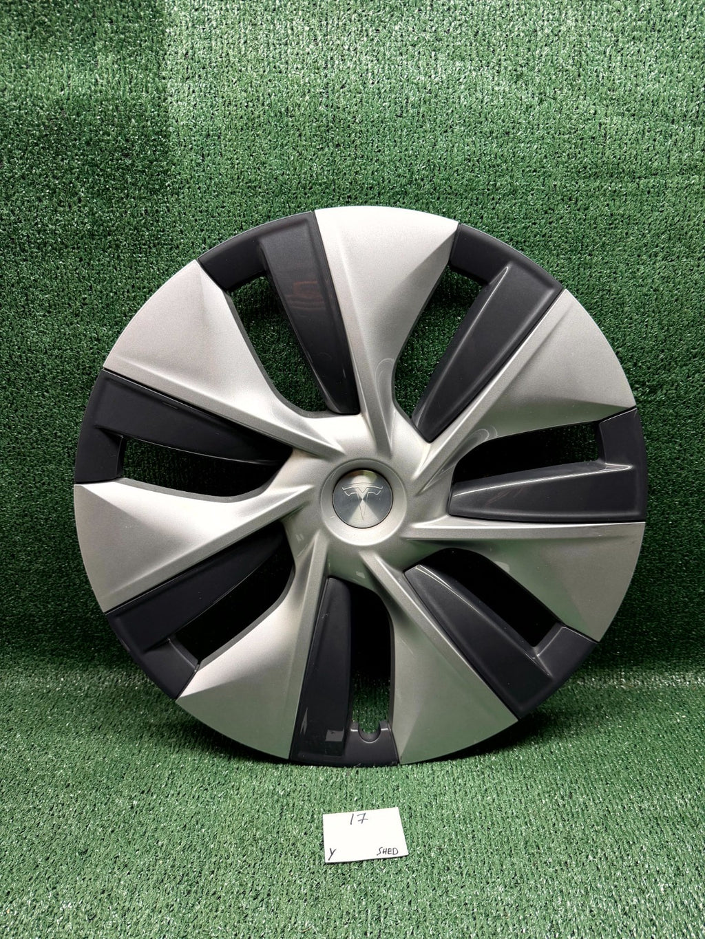 ♦️20-24 TESLA MODEL Y 19" GEMINI WHEEL RIM HUBCAP COVER OEM, 1044235-00-B