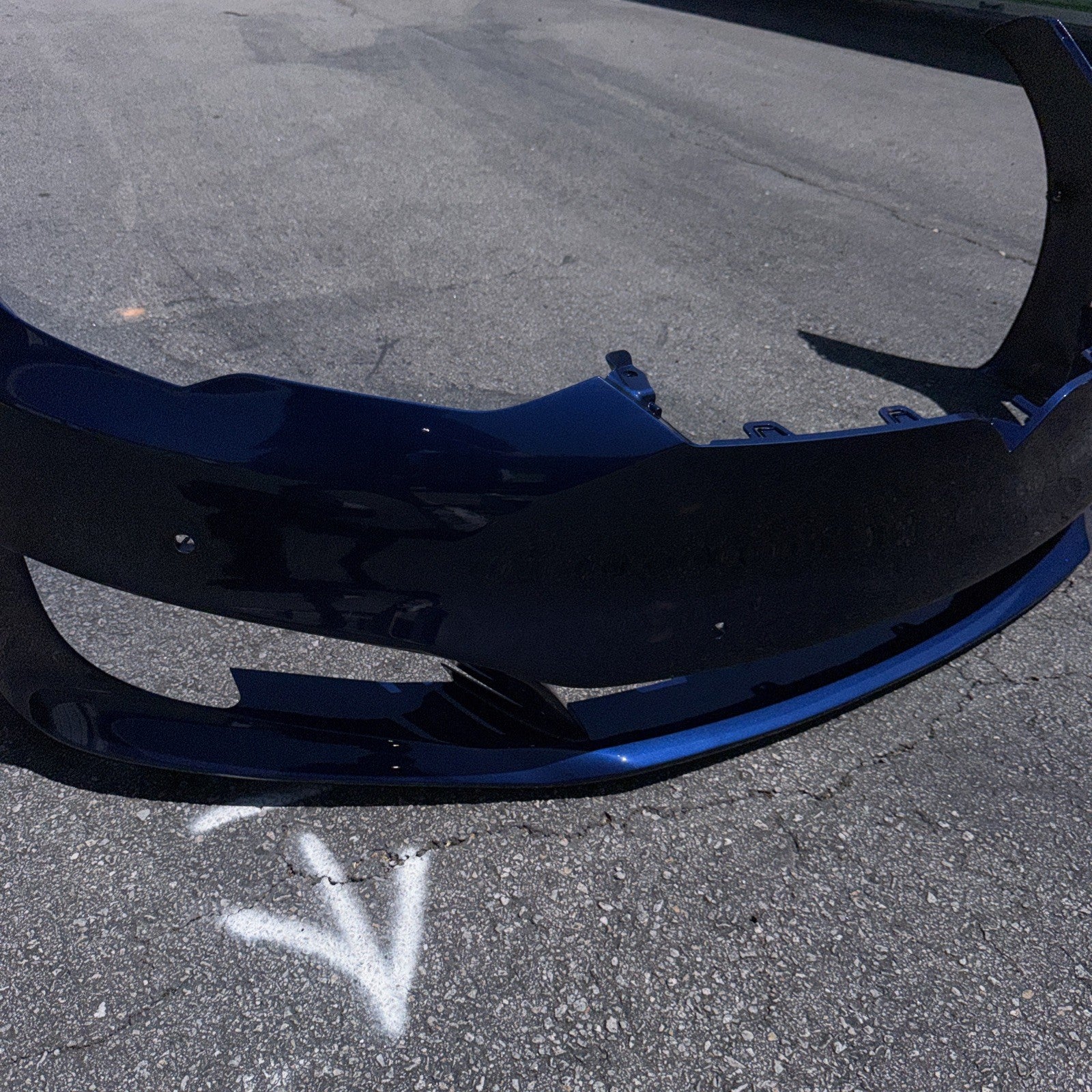 2016-2020 OEM Tesla Model S Front Bumper Cover Panel Black BLUE OEM