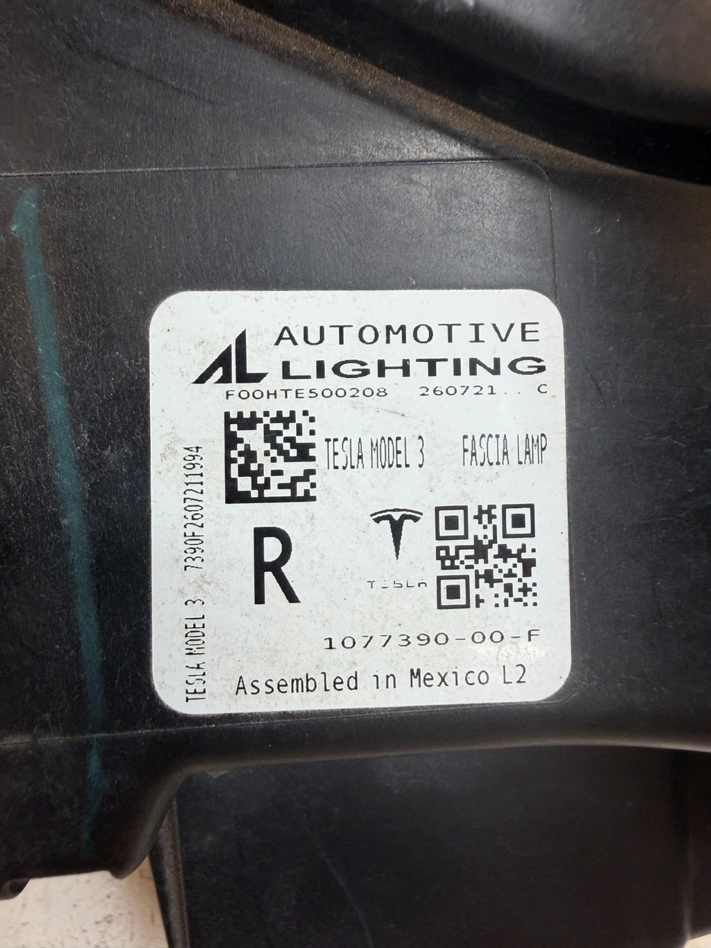 2017-2023 Tesla Model 3 Y Front Right Side Fog Light Lamp 1077390-00-F