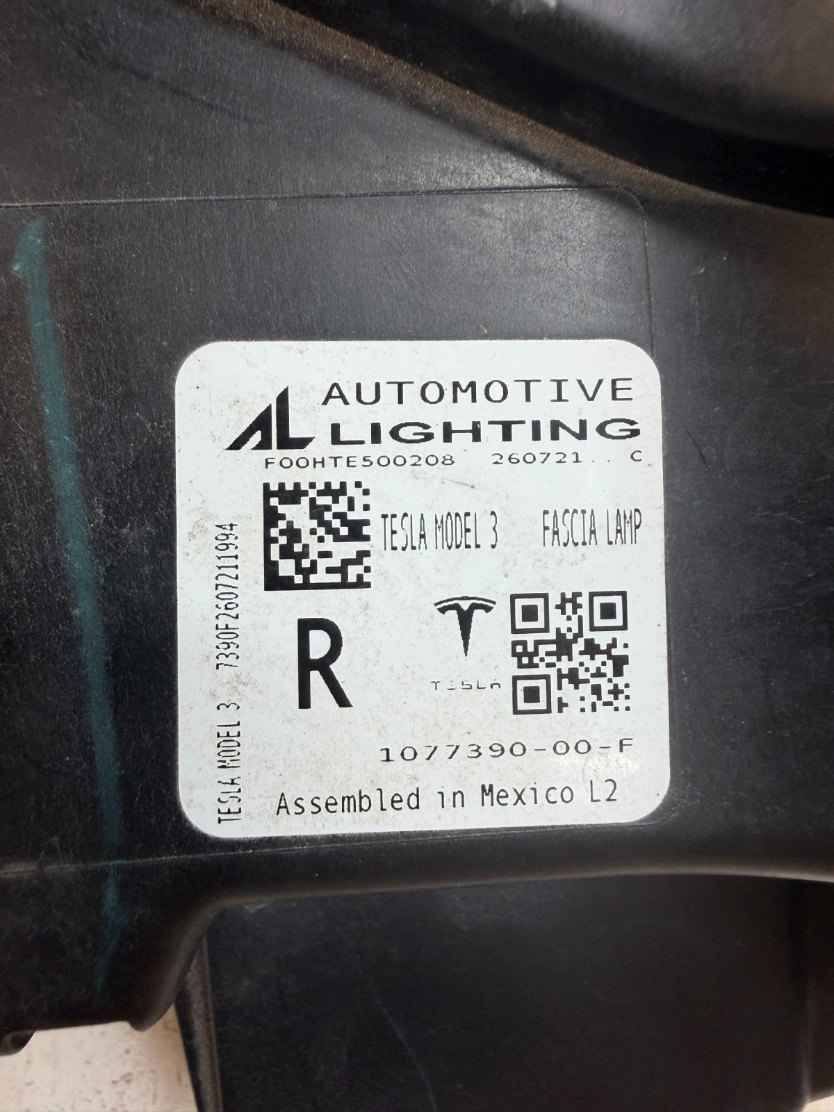 2017-2023 Tesla Model 3 Y Front Right Side Fog Light Lamp 1077390-00-F