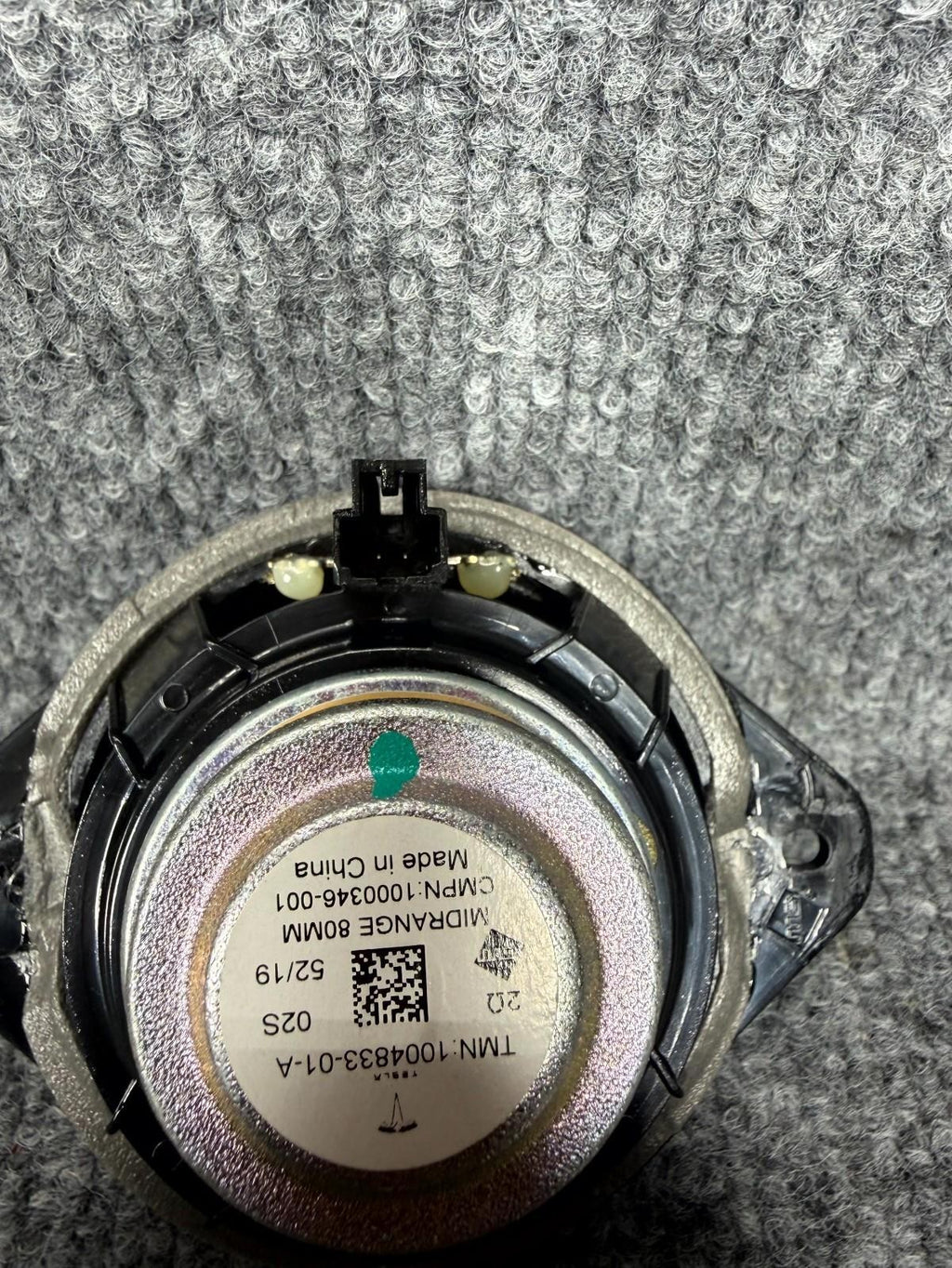 2016-2020 Tesla Model X Right Side Mid Range Audio Sound Speaker OEM, 100483301A
