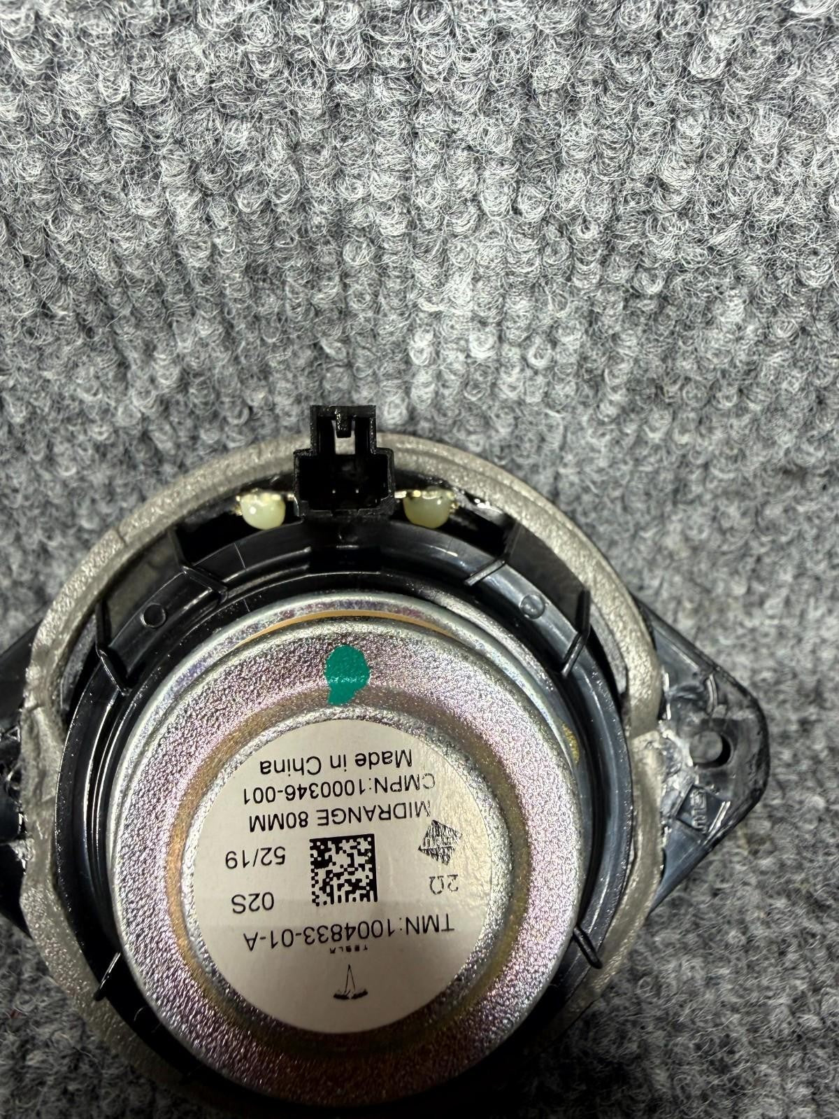 2016-2020 Tesla Model X Right Side Mid Range Audio Sound Speaker OEM, 100483301A