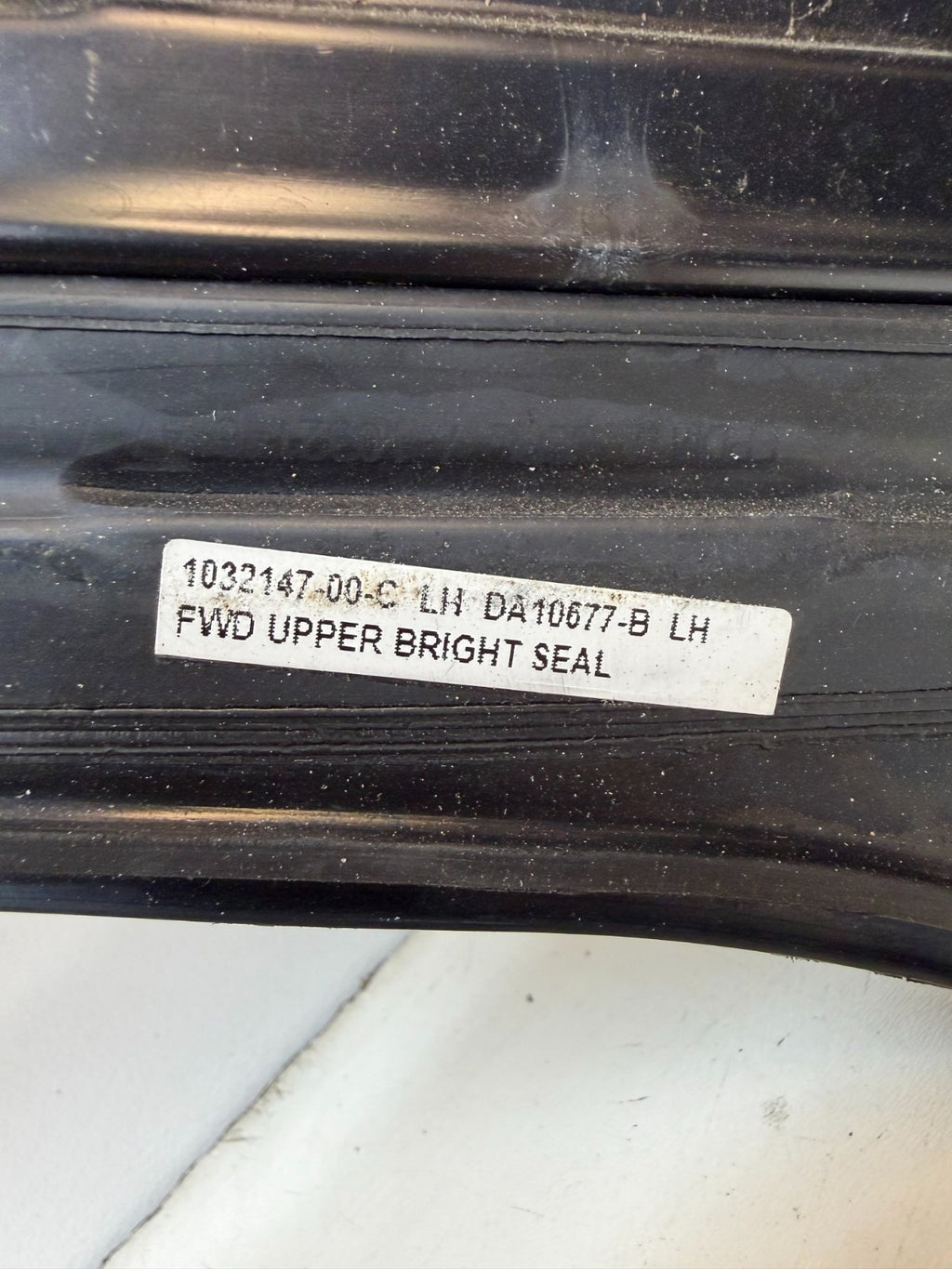 2016-2020 Tesla Model X Left Door Chrome Upper Molding Bright Trim 1032147-00-C