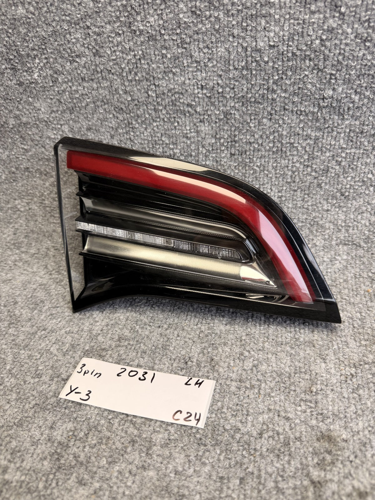 2017-2024 TESLA MODEL 3 Y REAR LEFT DRIVER SIDE INNER TAIL LIGHT OEM, 107740196G