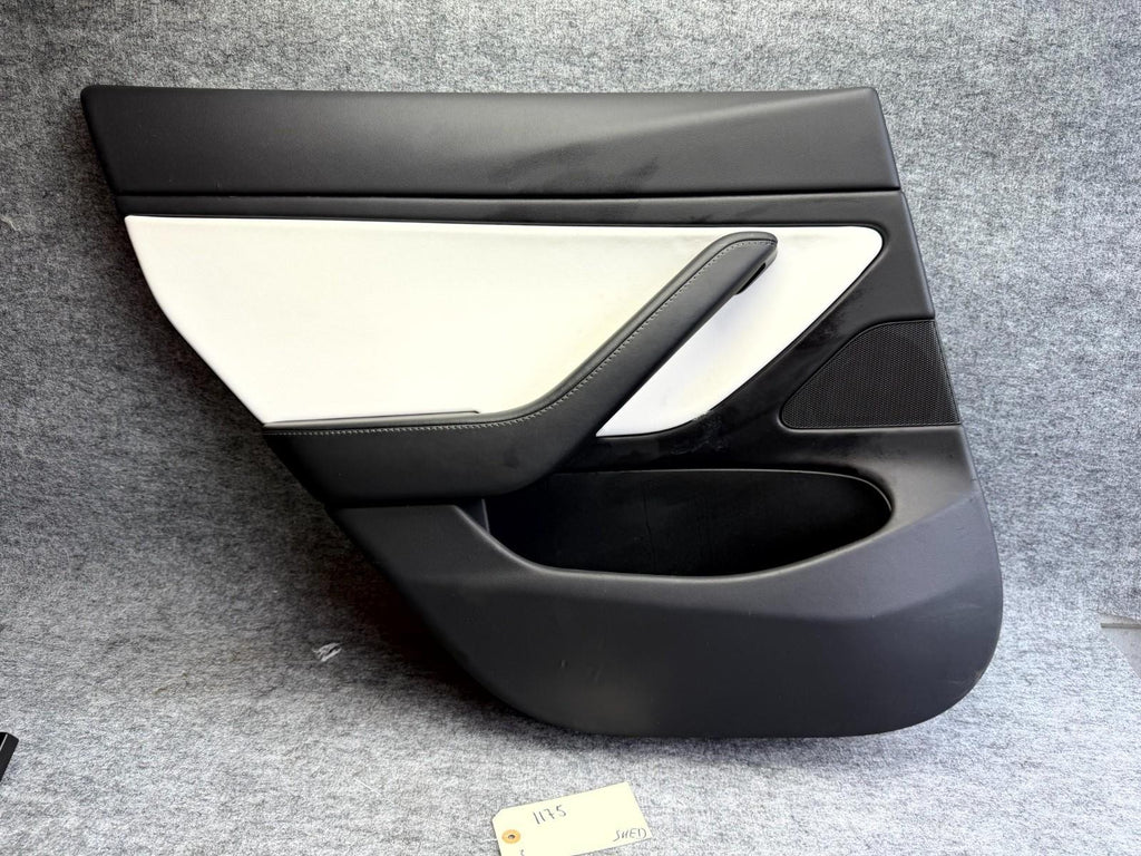 ♦️2017 - 2023 TESLA MODEL 3 REAR LEFT SIDE DOOR TRIM PANEL CARD OEM,1105095-00-E