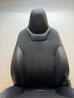 2016-2020 Tesla Model S Front Passenger Side Seat Black Cloth / Leather Right
