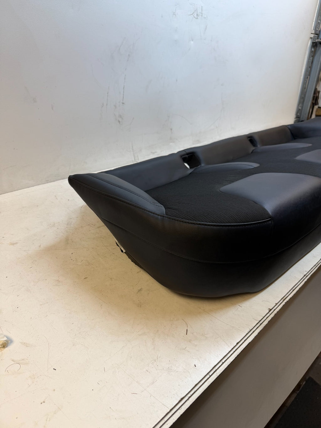 2012-2020 TESLA MODEL S REAR LOWER BOTTOM SEAT CUSHION BLACK OEM 1037338-01-A