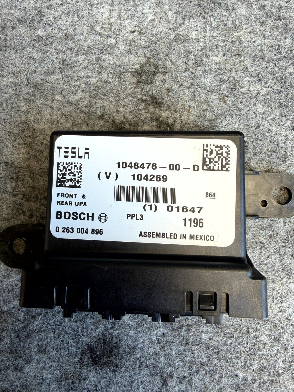♦️12 - 20 TESLA MODEL S PARK ASSIST PARKING AID CONTROL MODULE OEM, 1048476-00-D