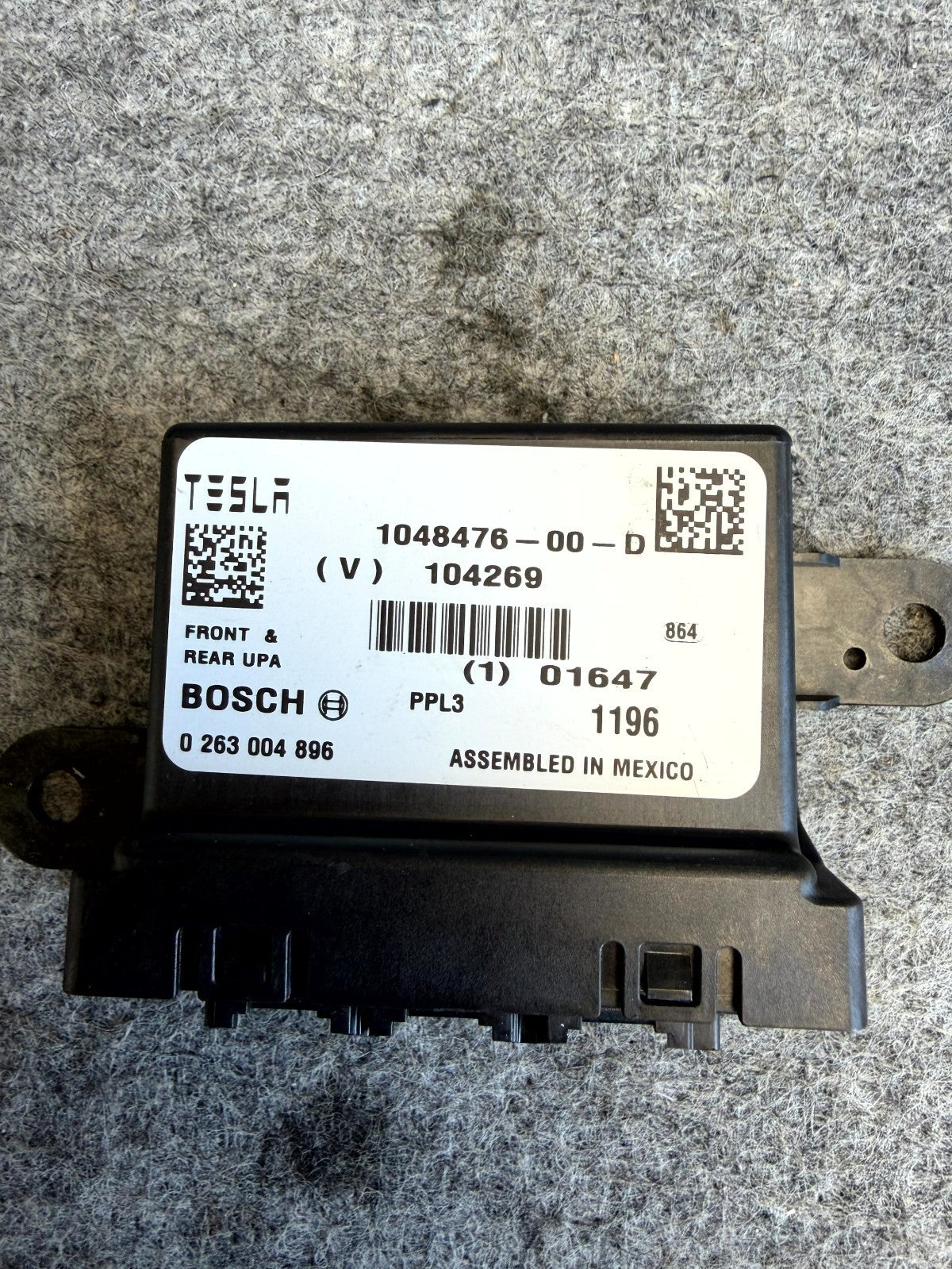 ♦️12 - 20 TESLA MODEL S PARK ASSIST PARKING AID CONTROL MODULE OEM, 1048476-00-D